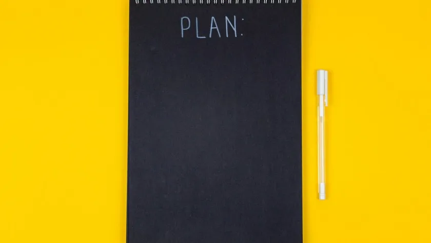 Photo d'un carnet pour l'article sur une checklist