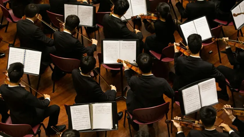 Photo d'un orchestre pour le thème Symphonie